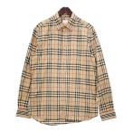 ショッピングBURBERRY BURBERRY バーバリー 20AW チェックシャツ 長袖シャツ 8027778 ノバチェック メンズ Mサイズ ブラウン系 トップス DM16848■