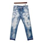 ショッピングディースクエアード DSQUARED2 ディースクエアード ジーンズ デニムパンツ Gパン ジーパン COOL GUY CROPPD クールガイ メンズ サイズ46 インディゴ ズボン DM16925■