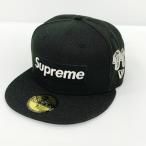 ショッピングsupreme Supreme シュプリーム NEWERA ニューエラ キャップ 24AW Jerseys Box Logo メンズ 7 3/8 ブラック 服飾 DF16973■