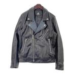 ショッピングポール Paul Smith ポールスミス ダブルライダースジャケット 革ジャン 美品 PY-99184-83673 レザージャケット メンズ Lサイズ ブラック アウター DM16993■