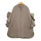 SYSORUS перилла lasVEVIRED пончо пальто жакет накидка VRT-0005 женский свободный размер оттенок бежевого внешний DL17228#