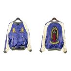 ショッピングスカジャン RUDE GALLERY ルードギャラリー マリア スカジャン MARIA SOUVENIR JACKET リバーシブル 刺繍 メンズ サイズ3 ブルー系 ブラック アウター DM17096■