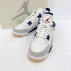 NIKE ナイキ エアジョーダン スニーカー 新品同様 DR5415-100 シューズ AIR JORDAN 4 RETRO SP summit メンズ 27.5cm ホワイトネイビー 靴 DF17337■
