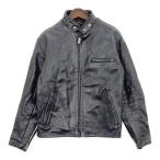 ショッピングライダース schott ショット 641 シングル ライダース ジャケット レザー ブルゾン メンズ サイズ40 ブラック アウター DM17468■