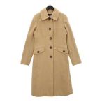 ショッピングバーバリー BURBERRY LONDON バーバリー ロンドン アンゴラ ステンカラーコート FN324-916-50 レディース サイズ38 ベージュ系 アウター IL17640■