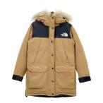 THE NORTH FACE ノースフェイス マウンテン ダウンコート NDW92237 ファー ジャケット ジップアップ レディース Mサイズ ブラウン アウター DL17862■