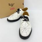 Supreme シュプリーム Dr.Martens Spiderweb シューズ 革靴 箱付き メンズ UK8 ホワイト 靴 DF17926■