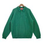 ショッピングsupreme Supreme シュプリーム ポロニット セーター Small Box Polo Sweater メンズ Lサイズ グリーン トップス DM18281■
