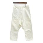 GANRYU ganryu шаровары белый Denim брюки Comme des Garcons мужской M размер соответствует белый низ DM18805#