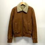 Ami×INTERNATIONAL GALLERY BEAMS мутон жакет боа воротник блузон Rider's мужской S размер оттенок коричневого ami Beams внешний A0781*
