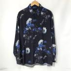 LAD MUSICIAN シャツ 美品 2223-113 DECHINE BIG SHIRT INKJET 長袖 ボタン カーネーション柄 ビッグシャツ Mサイズ ラッドミュージシャン トップス A11489◆
