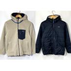 ショッピングpatagonia Patagonia 子供用 リバーシブルジャケット STY68095 ボアジャケット フーディー カジュアル 防寒 古着 キッズサイズ XLサイズ パタゴニア アウター A12322◆