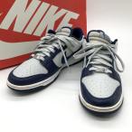 NIKE DUNK LOW RETRO EMB 75TH ANNIVERSARY NETS スニーカー DD3363-001 ローカット シューズ カジュアル メンズ 28.5cm グレー ネイビー ナイキ 靴 B12980◆