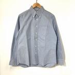 ショッピングINDIVIDUALIZED INDIVIDUALIZED SHIRTS インディビジュアライズドシャツ ボタンダウンシャツ 長袖 メンズ 16-33 Lサイズ相当 水色 トップス A14611◆