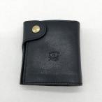 IL BISONTE イルビゾンテ 二つ折り財布 メンズ ブラック 服飾小物 B14431◆