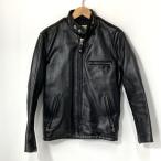 ショッピングschott Schott ショット ライダースジャケット ホースハイドレザージャケット シングル メンズ サイズ34 Sサイズ相当 ブラック アウター A15112◆