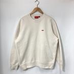 ショッピングsupreme Supreme シュプリーム スウェット Small Box Crewneck スモールボックス メンズ Mサイズ オフホワイト トップス A15458◆