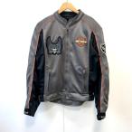 ハーレーダビッドソン プロテクター付き メッシュライダースジャケット 98225-06VM Sサイズ 小さいサイズ グレー バイク ウェア HARLEY-DAVIDSON ◇TA1827