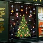 ショッピングクリスマスツリー クリスマス ウォールステッカー 壁紙シール クリスマスツリー 飾り ステッカー C03 おしゃれ  靴下 60×90 貼るだけ 簡単  ウォールシール