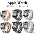 アップルウォッチカバーバンドセット Apple watchカバーバンド 強化ガラスカバー Apple Watch 40 41 42 44 45 46 49mm