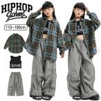 キッズ ダンス衣装 男女 チェック柄 セットアップ キッズ 衣装 グレー タンクトップ へそ出し ヒップホップ KPOP 韓国 発表会 練習着 k-pop ガールズ