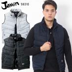 作業服 防寒着 自重堂 Jawin 防寒ベスト 58310 ファイバーダウン 消臭 抗菌 秋冬用 メンズ レディース S-4L