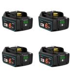 Waitley ウィトレ 4個セット マキタ 18V 互換 バッテリー