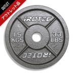[ outlet ]IROTEC( I ro Tec ) Olympic железный plate 15KG[1 листов ] / штанга вес тренировка plate 