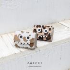 ショッピングダルメシアン 【毛付きモンスターミニウォレット/全11色】ミニマムで大人カワイイ小さくて大容量のコンパクト三つ折り財布 SUPERB お祝い 収容力 使いやすい シュパーブ