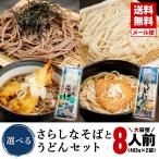 そば うどん 選べる 2品 セット 400g×2袋 合計800g 乾麺 送料無料 更科 蕎麦 麺 取り寄せ ギフト メール便 お試し セール