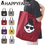HAPPY FACE バッグ トートバッグ レディース a4 大容量 撥水 ナイロン 刺繍 ハッピーフェイス HF88015