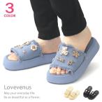 厚底サンダル レディース シャワーサンダル 歩きやすい 安定感 かわいい 靴 カジュアル Lovevenus 16127