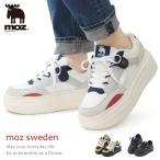 moz モズ スニーカー レディース 厚底 ウォーキングシューズ カジュアルシューズ 靴 ひも靴 MZ-3025