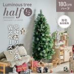 クリスマスツリー ヌードツリー ハーフツリー おしゃれ シンプル 高級感 北欧 簡単組み立て クリスマス リビング 子供部屋 Luminous(ルミナス) ハーフ 高さ180cm