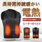 電熱ベスト ヒーターベスト 日本製ヒーター 前後 温かい メンズ レディース ヒートベスト USB給電 バッテリー給電 防寒ベスト 電熱ウェア バイク アウトドア