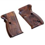 ウッドグリップ/マルゼン製ワルサーP38/ブラウン [AWG-1453]