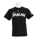 MAJESTIC 【多少の汚れ等訳あり大奉仕】イチロー メジャー3000本 記念Tシャツ MM08-MIA-0094-BLK1-51 （Men's）