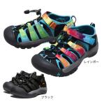 ショッピングkeen キーン（KEEN）（キッズ） ニューポート H2 NEWPORT H2 ブラック レインボー 1018447 1022824 キッズ シューズ