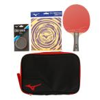 ミズノ(MIZUNO)(メンズ、レディース、キッズ)卓球 ラケット シェークセット TECHNIX RED 83JTT090