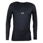 アンダーアーマー(UNDER ARMOUR)(メンズ)野球 アンダーシャツ 長袖 アイソチル コンプレッション ロングスリーブ クルー 黒 UPF50 1364468