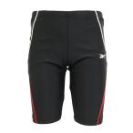 リーボック(REEBOK)(キッズ)スクール水着 ジュニア 男子 水泳 ステッチ入りロング丈パンツ 123-391BK
