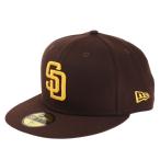 ショッピングニューエラ ニューエラ（NEW ERA）（メンズ、レディース）59FIFTY MLB オンフィールド サンディエゴ・パドレス ゲーム 23J 13554976 帽子 吸汗速乾