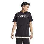 ショッピングアディダス tシャツ アディダス（adidas）（メンズ）半袖Tシャツ メンズ  黒 エッセンシャルズ リニア刺しゅうロゴECQ98-IC9274
