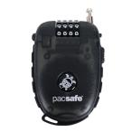 パックセーフ（pacsafe）（メンズ、レディース）ダイヤルロック 250 4ダイアルリトラクタブル ケーブルロック 12970051-スモーク