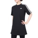 ショッピングアディダス tシャツ アディダス（adidas）（レディース）半袖Tシャツ レディース スリーストライプス ワンピース ENJ88-HR4923