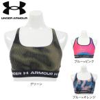 アンダーアーマー（UNDER ARMOUR）（レディース）スポーツブラ クロスバック プリントブラ ミディアムサポート 1361042