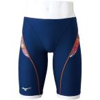 ミズノ（MIZUNO）（キッズ）競泳水着 ジュニア 男子 水泳 競泳練習用ハーフスパッツ N2MBA98885