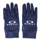  Oacley (OAKLEY)( men's ) gloves Essential fleece glove 17.0 Fw FOS901599-6AC protection against cold navy M size water-repellent heat insulation touch screen correspondence 