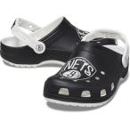 クロックス(crocs)(メンズ、レディース)サンダル NBA ブルックリン ネッツ クラシック クロッグ 208651-103-2023