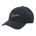 ナイキ（NIKE）（メンズ）帽子 アンストラクチャード スウッシュ キャップ 黒 S-Lサイズ  FB5369-010 ランニング ジョギング スポーツ 運動